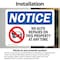 Signmission No Auto Repairs On This Property, 14 in W x Rectangle, Vinyl Decal OS-2PACK-NS-D-1014-L-16020 - alternate 5
